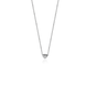 Колье Сердечко с Белого золота