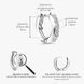 Золотая серьга-кликер c бриллиантами 0,05ct для пирсинга Diamond White Feel