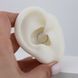 Золотая Cерьга-кликер для прокола Дейс (Daith) White Solya