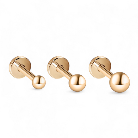 Золота Сережка Пірсинг Gleamgold (M)