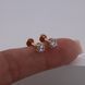 Золотые Серьги Пирсинг с бриллиантами 0,3ct Diamond Olivia