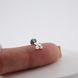Золота Сережка Пірсинг з діамантами 0,09ct Diamond White GoldenBloom (L)
