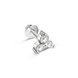 Золота Сережка Пірсинг з діамантами 0,09ct Diamond White GoldenBloom (L)