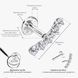Золота Сережка Пірсинг White Lira