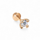 Золота Сережка Пірсинг 0,23ct Diamond Aura (L)