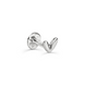 Золотая Серьга Пирсинг White #LOVE