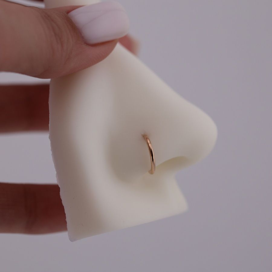 Золота Сережка для Пірсингу носа Lemon Leya Nose