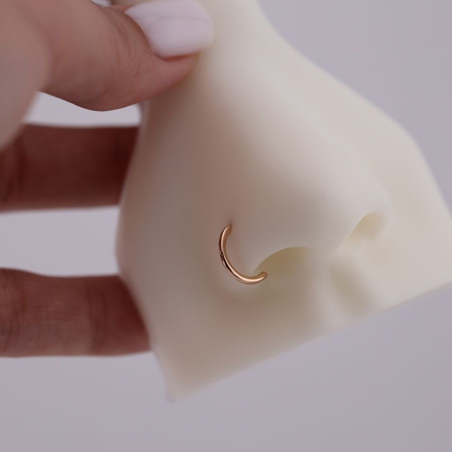 Золота Сережка для Пірсингу носа Lemon Leya Nose