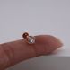 Золота Сережка Пірсинг з діамантом 0,5ct Diamond Aurora Uno