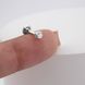 Золота Сережка Пірсинг з діамантом 0,06ct Diamond White Kast