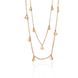 Двойное Золотое колье Монетки