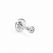 Золотая Серьга Пирсинг с бриллиантом 0,03ct Diamond White Elia