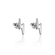 Срібні Сережки Пусети блискавка Electric